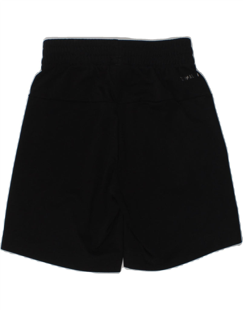 ADIDAS Boys Climalite Graphic Sport Shorts 4-5 Years Black Polyester | Vintage Adidas | Thrift | Second-Hand Adidas | Used Clothing | Messina Hembry 