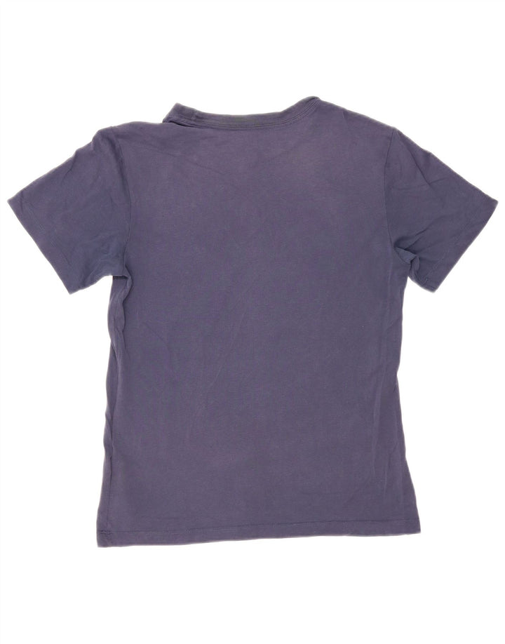 Nike Womens Dri Fit Graphic T-Shirt Top Small Navy Blue Cotton