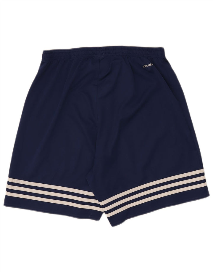 Adidas Mens Climalite Sport Shorts Medium  Navy Blue Polyester