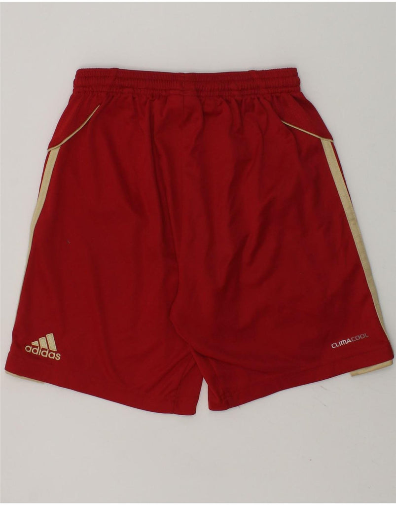 ADIDAS Boys Sport Shorts 9-10 Years Red Polyester | Vintage Adidas | Thrift | Second-Hand Adidas | Used Clothing | Messina Hembry 