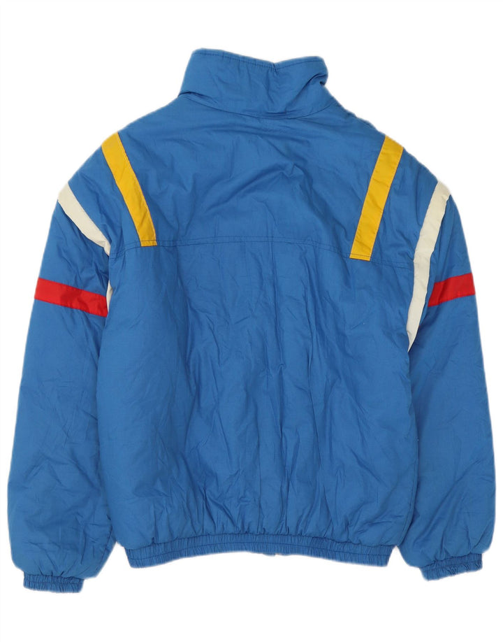 Vintage Womens Ski Jacket EU 42 Large Blue Colourblock Polyester