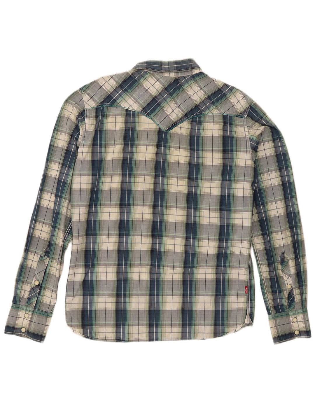 Levi's Mens Shirt Large Blue Check Cotton