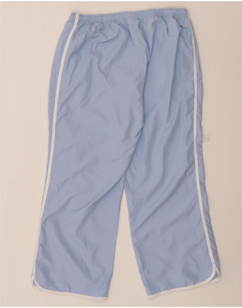 REEBOK Womens Capri Tracksuit Trousers Size 14 W34 L24 Blue Polyester Vintage Reebok and Second-Hand Reebok from Messina Hembry 