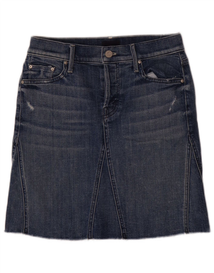 Mother Womens Denim Skirt W25 XS Blue