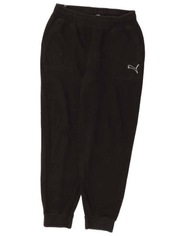 Puma Mens Tracksuit Trousers Joggers Medium Black Cotton