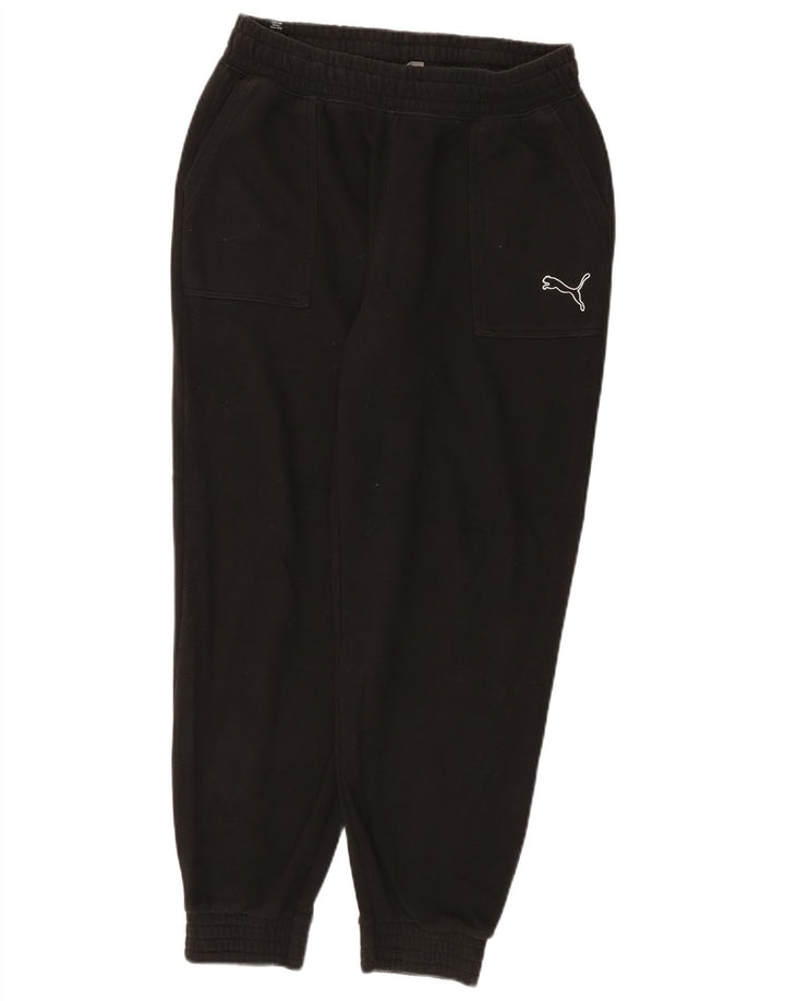 Puma Mens Tracksuit Trousers Joggers Medium Black Cotton