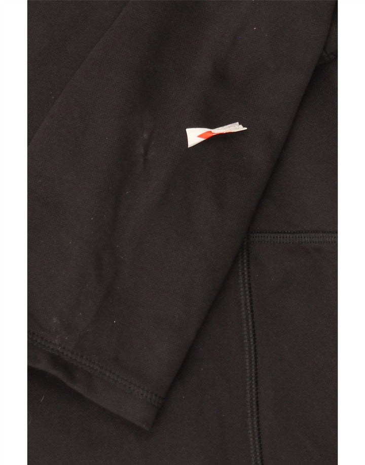 Champion Womens Tracksuit Top Jacket UK 18 XL Black Polyester