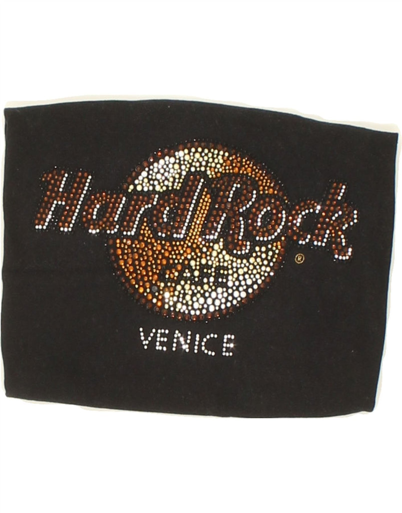 HARD ROCK CAFE Womens Madrid Graphic T-Shirt Top UK 10 Small Black Cotton | Vintage Hard Rock Cafe | Thrift | Second-Hand Hard Rock Cafe | Used Clothing | Messina Hembry 