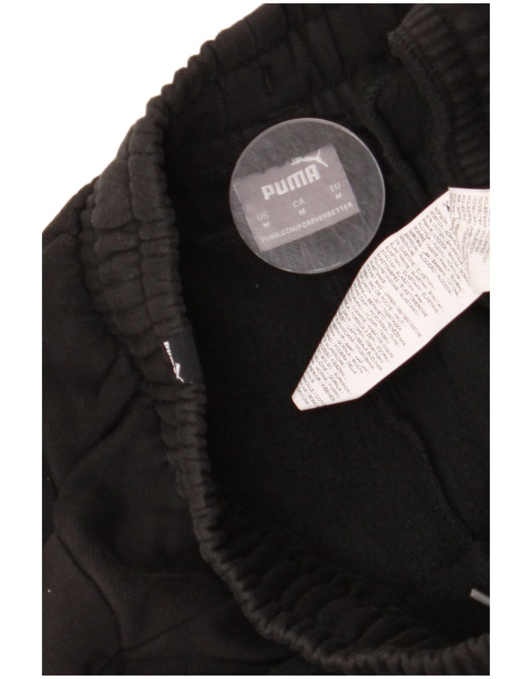 Puma Mens Graphic Tracksuit Trousers Joggers Medium Black