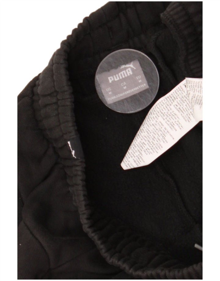 Puma Mens Graphic Tracksuit Trousers Joggers Medium Black