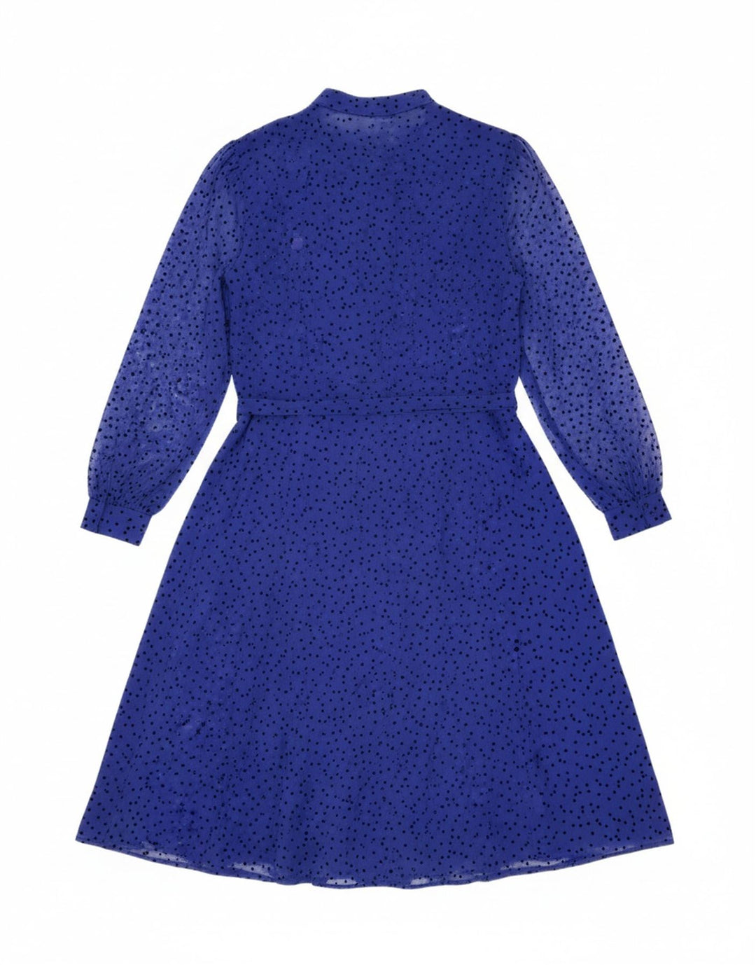 FRANKENWALDER Womens A-Line Dress UK 12 Medium Blue Spotted Polyester