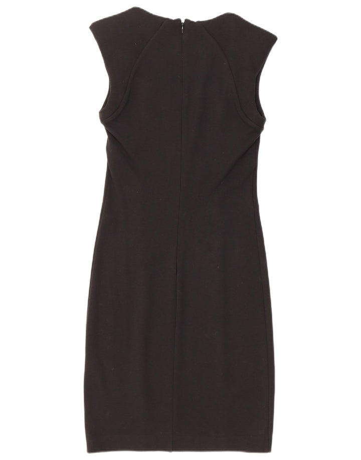 Patrizia Pepe Womens Sheath Dress IT 42 Medium Black Viscose