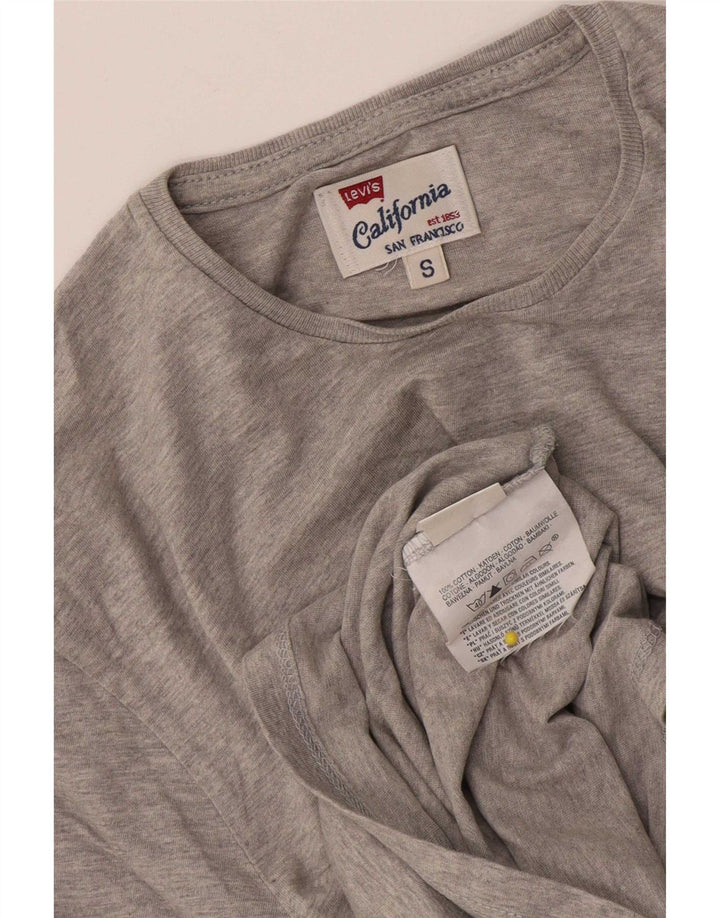 Levi's Mens T-Shirt Top Small Grey Flecked Cotton