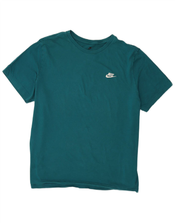 Nike Mens T-Shirt Top 2XL Turquoise Cotton