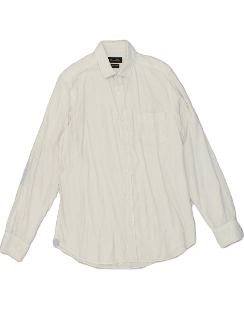 MASSIMO DUTTI Mens Shirt Medium White Cotton | Vintage Massimo Dutti | Thrift | Second-Hand Massimo Dutti | Used Clothing | Messina Hembry 