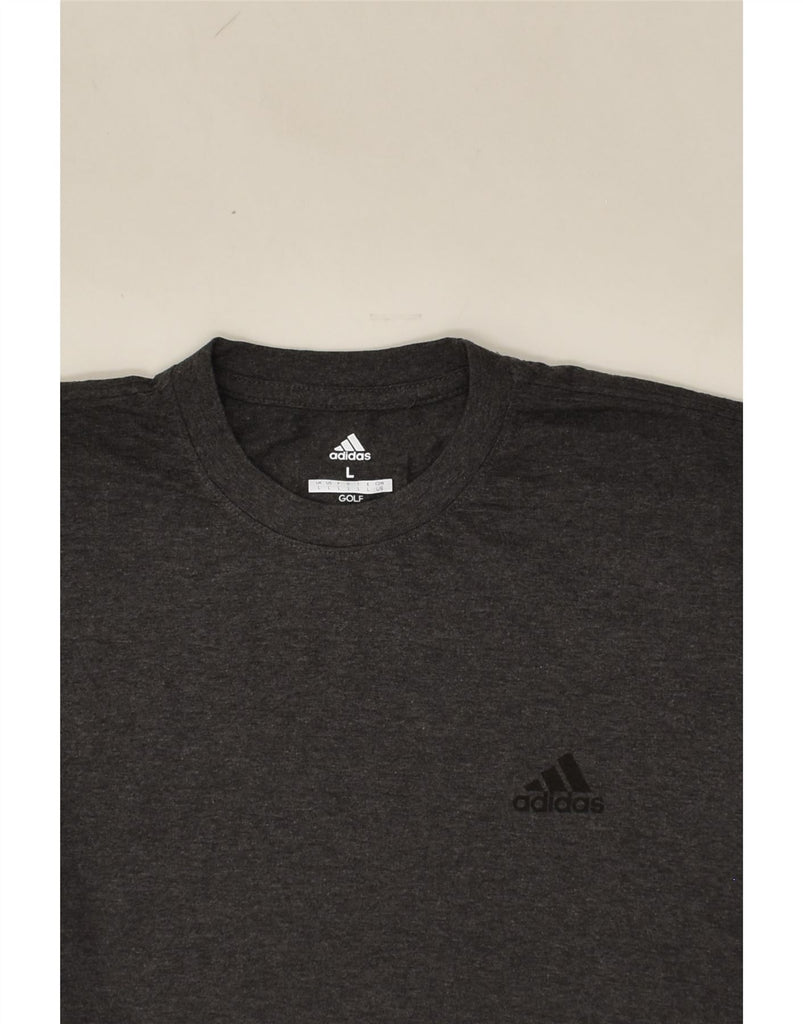 ADIDAS Mens Golf T-Shirt Top Large Grey Cotton | Vintage Adidas | Thrift | Second-Hand Adidas | Used Clothing | Messina Hembry 