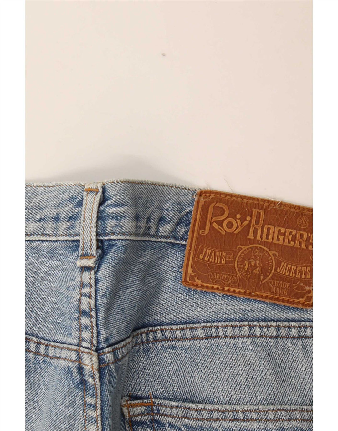Roy Rogers Mens Distressed Straight Jeans W34 L33 Blue