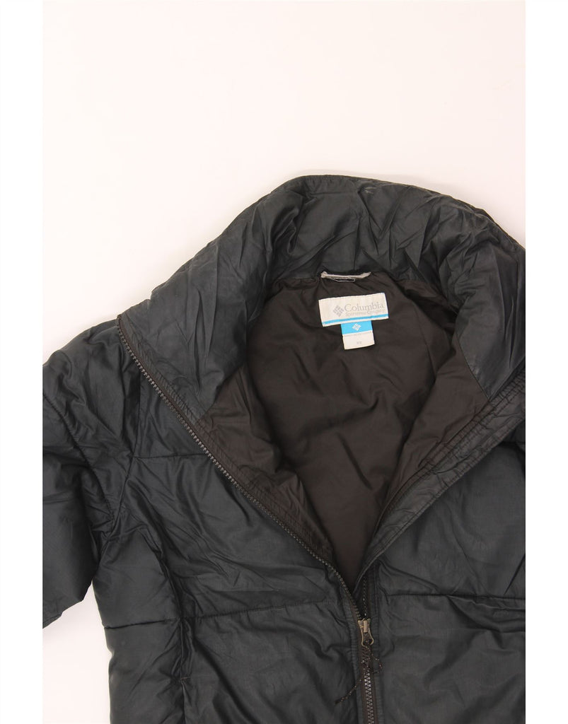 COLUMBIA Womens Padded Jacket UK 6 XS Black Polyester Vintage Columbia and Second-Hand Columbia from Messina Hembry 