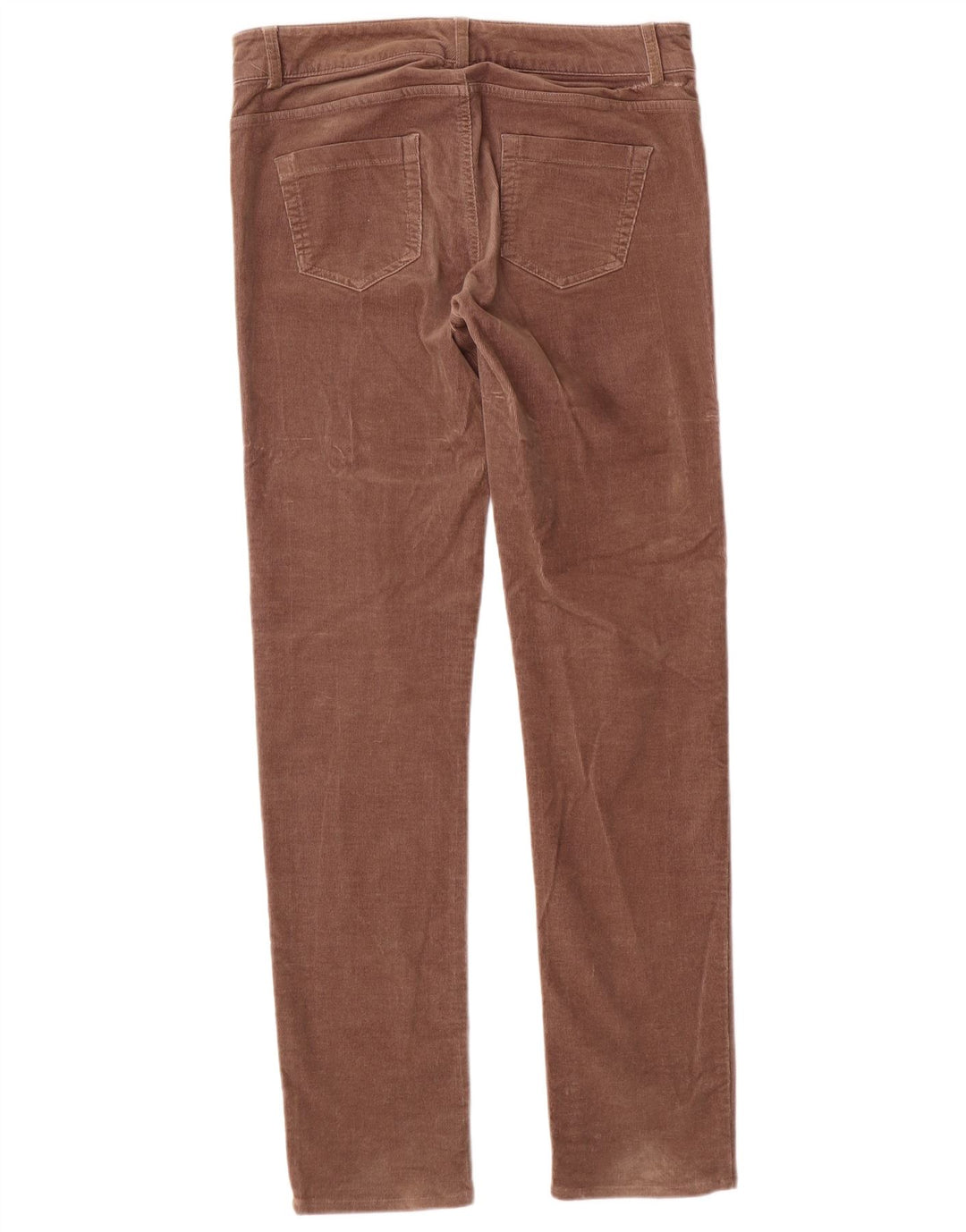 Benetton Womens Slim Fit Corduroy Trousers W32 L32 Brown