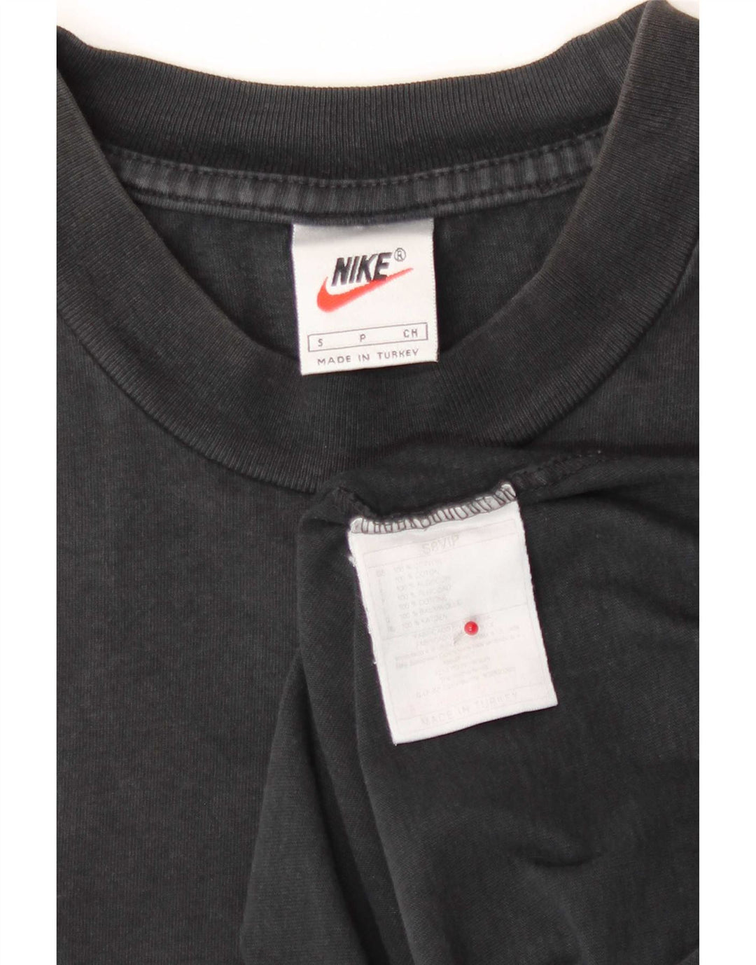 Nike Mens T-Shirt Top Small Black Cotton