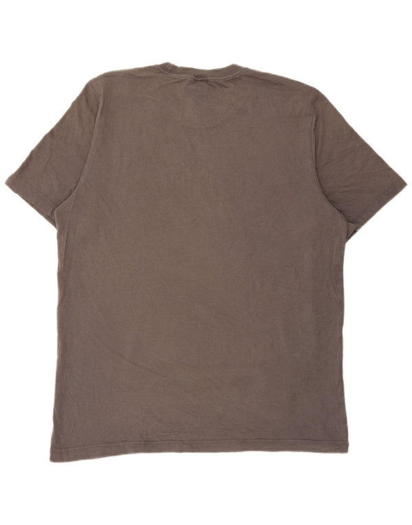Adidas Mens Graphic T-Shirt Top Medium Grey Cotton