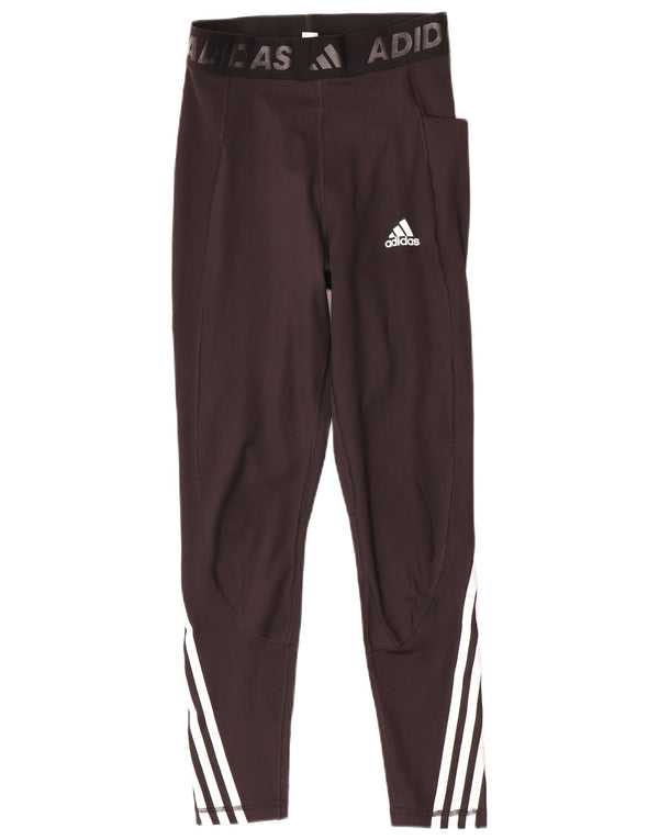 Adidas Womens Aeroready Graphic Leggings UK 8/10 Small Black