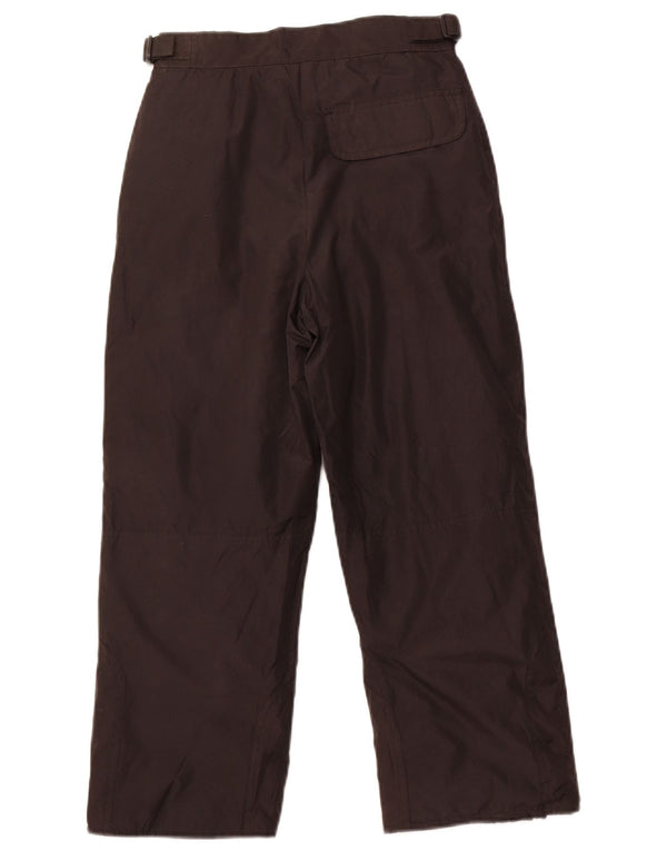 LONDON FOG Womens High Waist Windbreaker Trousers Small W26 L22 Black