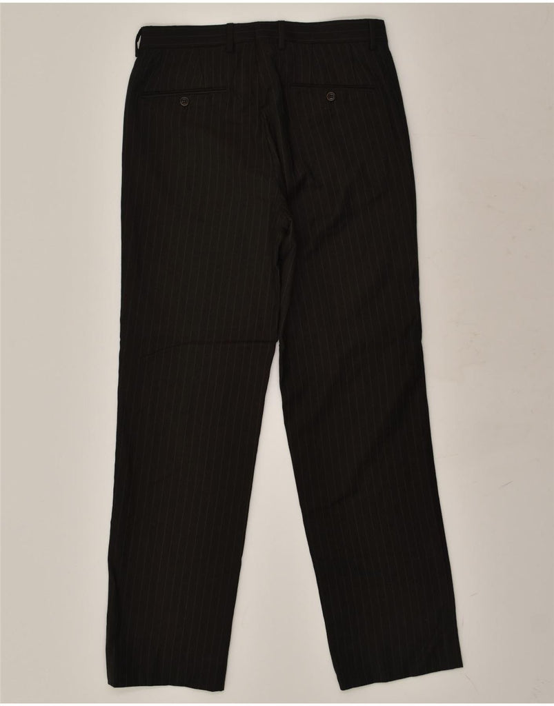 GANT Womens Straight Suit Trousers IT 46 Large W30 L32 Brown Pinstripe | Vintage Gant | Thrift | Second-Hand Gant | Used Clothing | Messina Hembry 