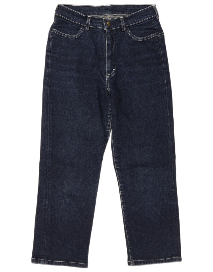 LEE Womens Capri Jeans W28 L22 Navy Blue Cotton