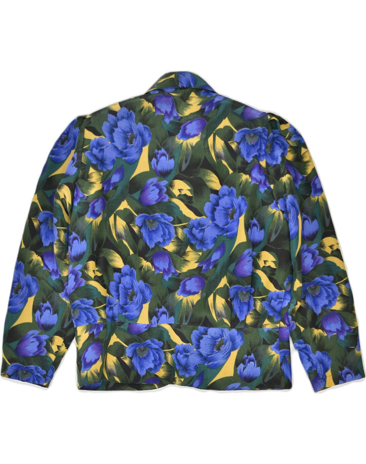 VINTAGE Womens Oversized 1 Button Blazer Jacket UK 10 Small Multicoloured | Vintage | Thrift | Second-Hand | Used Clothing | Messina Hembry 