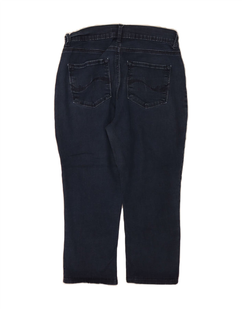 LEE Womens Easy Fit Capri Jeans US 10 Large W30 L20 Navy Blue Cotton Vintage Lee and Second-Hand Lee from Messina Hembry 