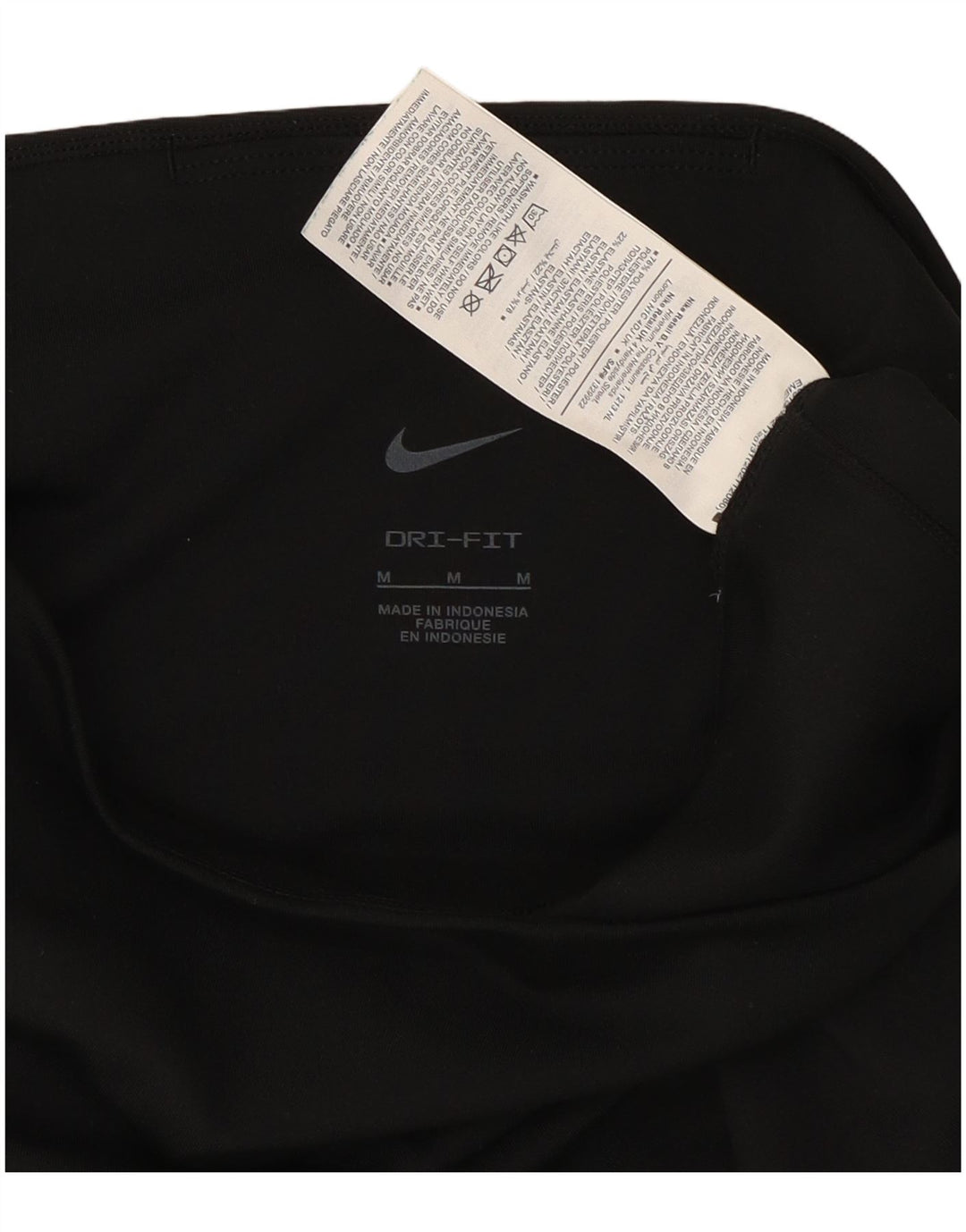Nike Womens Dri Fit Capri Leggings UK 12 Medium Black Polyester