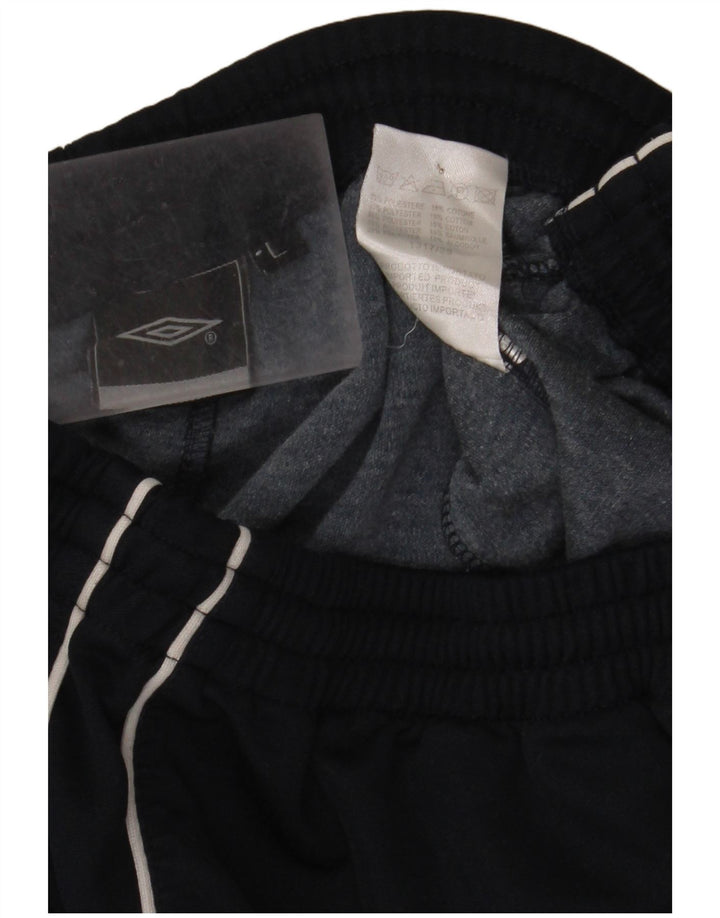 UMBRO Womens Capri Tracksuit Trousers UK 16 Large Navy Blue Polyester