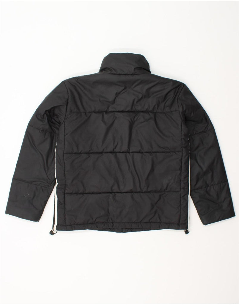 ADIDAS Womens Oversized Padded Jacket UK 4 XS Black Polyester Vintage Adidas and Second-Hand Adidas from Messina Hembry 