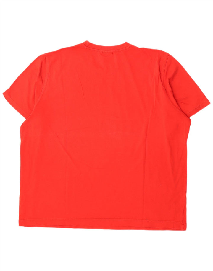 Puma Mens Graphic T-Shirt Top 2XL Red Cotton