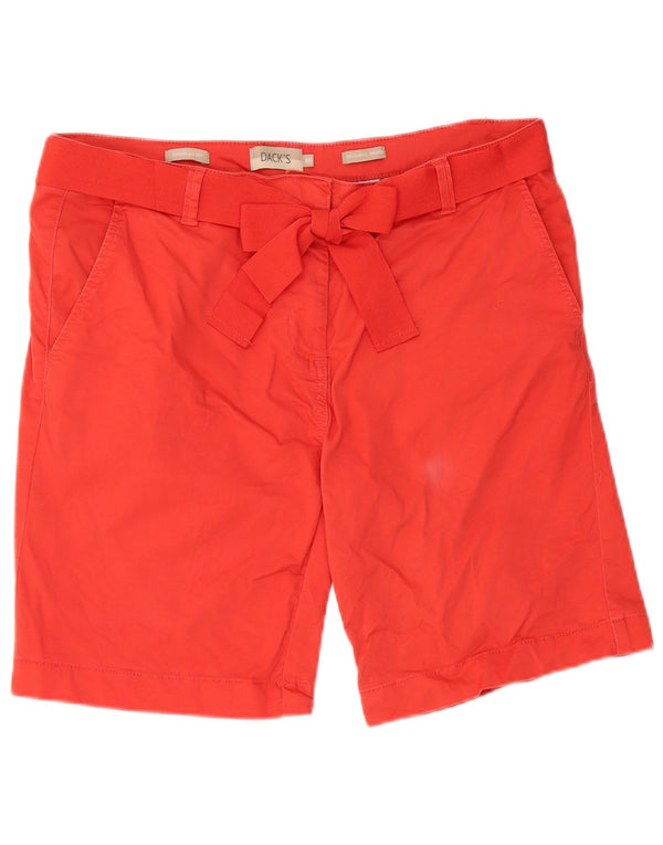 Dack's Womens Regular Fit Chino Shorts IT 46 Large W34  Red Cotton