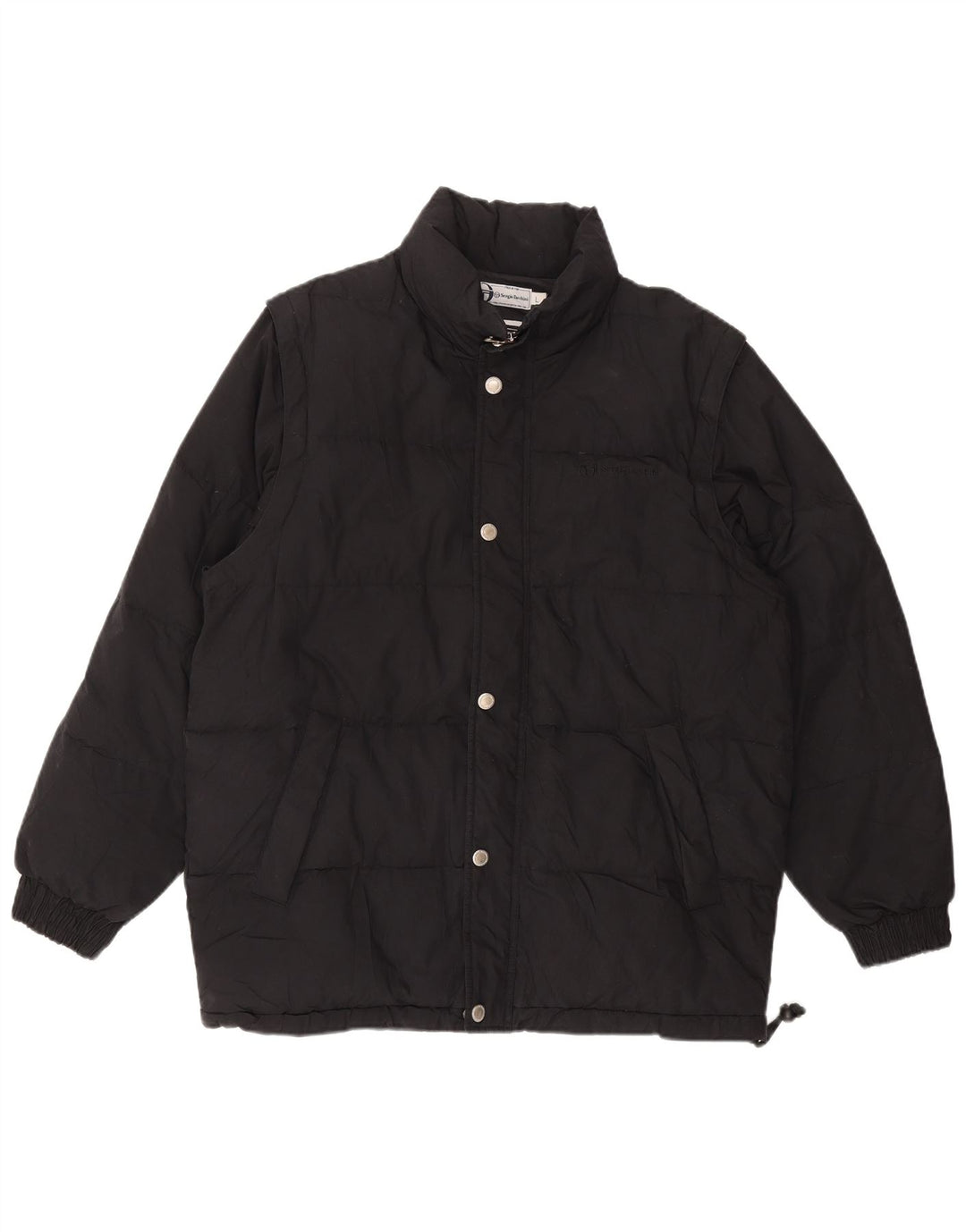 SERGIO TACCHINI Mens Padded Jacket UK 40 Large Black Polyester