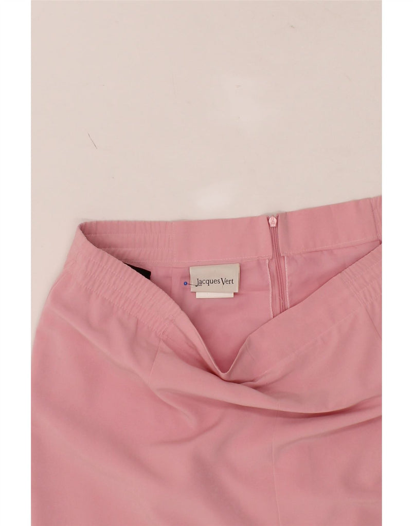 JACQUES VERT Womens Straight Skirt UK 16 Large W36 Pink Polyester Vintage Jacques Vert and Second-Hand Jacques Vert from Messina Hembry 
