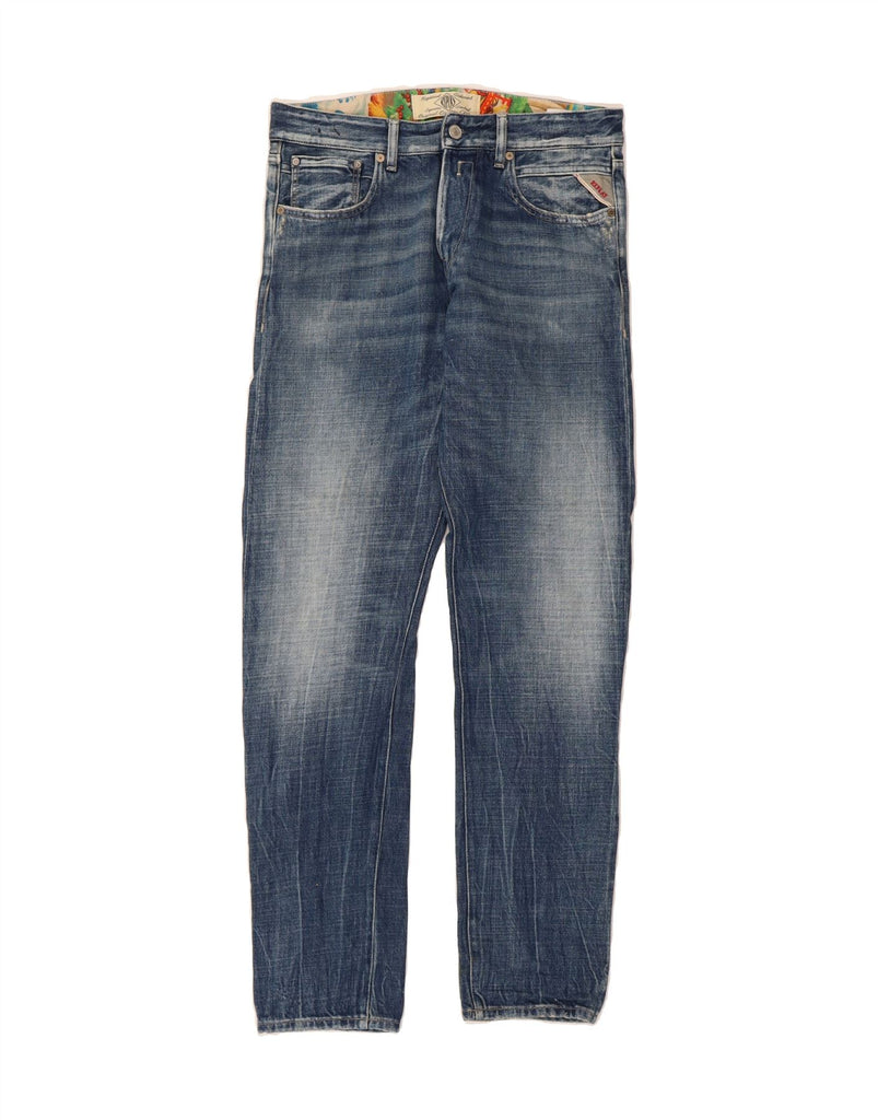 REPLAY Mens Slim Jeans W31 L32 Blue Cotton Vintage Replay and Second-Hand Replay from Messina Hembry 