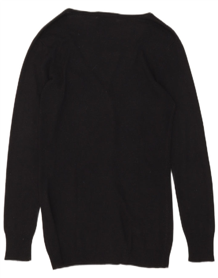 Dack's Womens Cardigan Sweater UK 10 Small Black