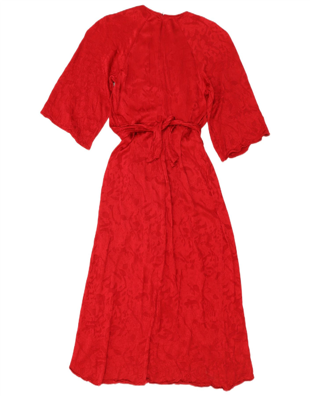 Zara Womens Maxi Dress UK 10 Small Red Viscose