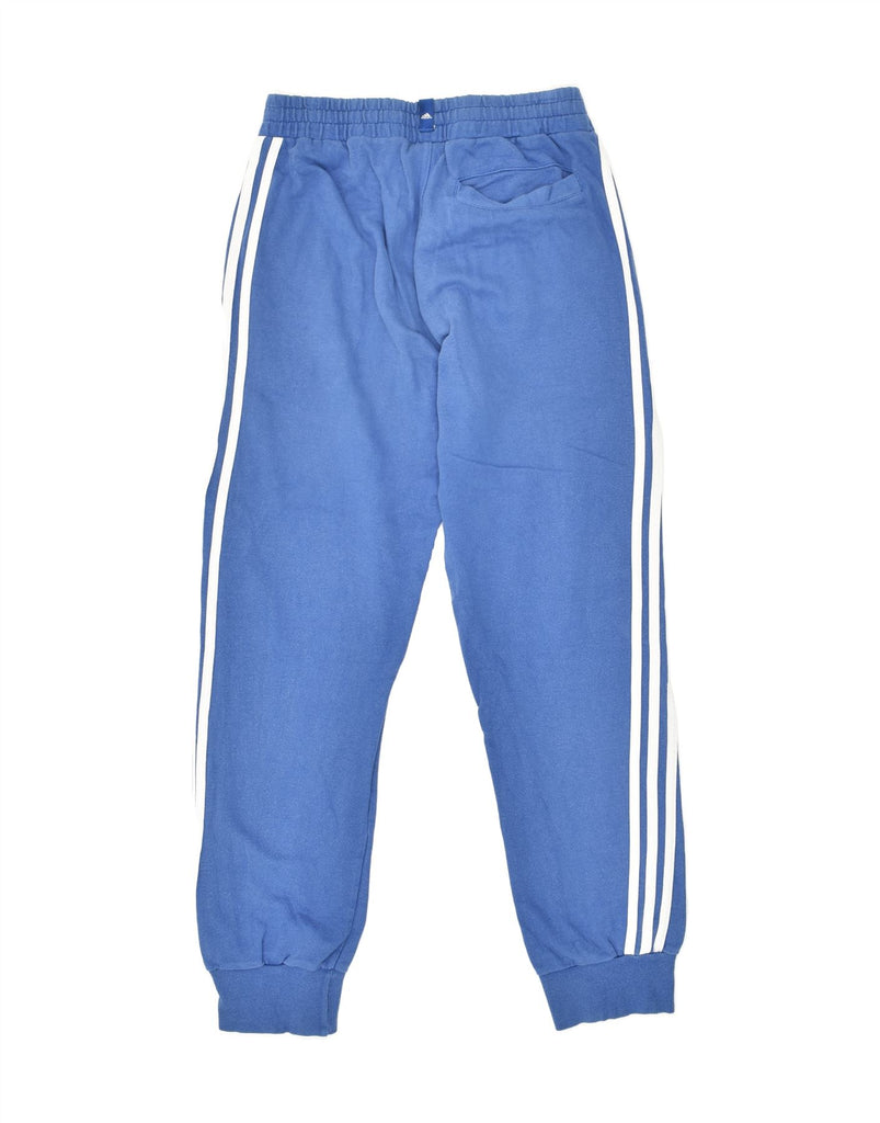 ADIDAS Mens Tracksuit Trousers Joggers UK 36/38 Small Blue Cotton | Vintage Adidas | Thrift | Second-Hand Adidas | Used Clothing | Messina Hembry 