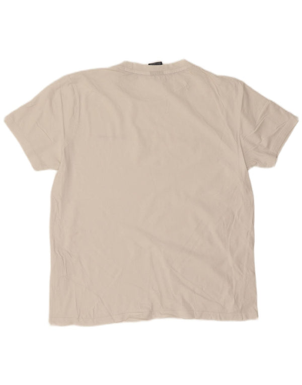 Champion Mens T-Shirt Top Medium White Cotton