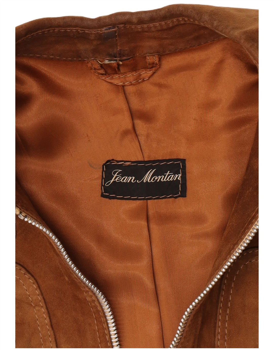 Vintage Womens Suede Jacket UK 10 Small Brown