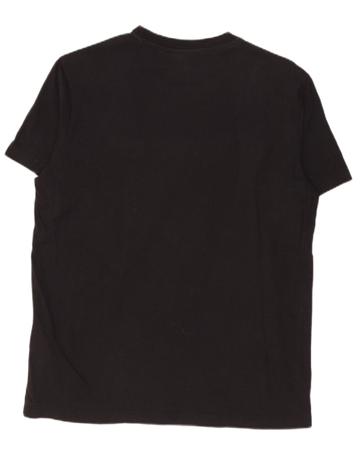Champion Mens Graphic T-Shirt Top Small Black Cotton
