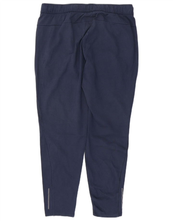 RUSSELL ATHLETIC Mens Tracksuit Trousers Large Navy Blue Rayon