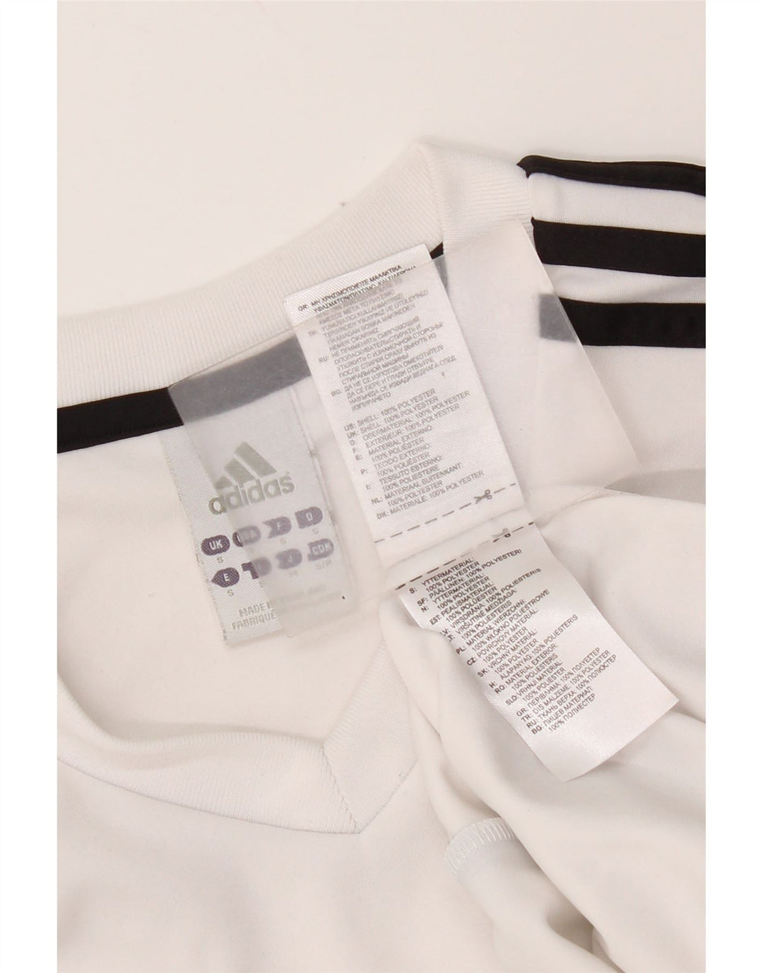 Adidas Mens Climalite T-Shirt Top Small White Polyester