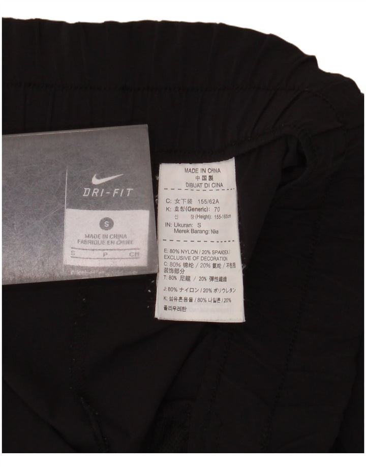 Nike Womens Dri Fit Tracksuit Trousers UK 10 Small  Black