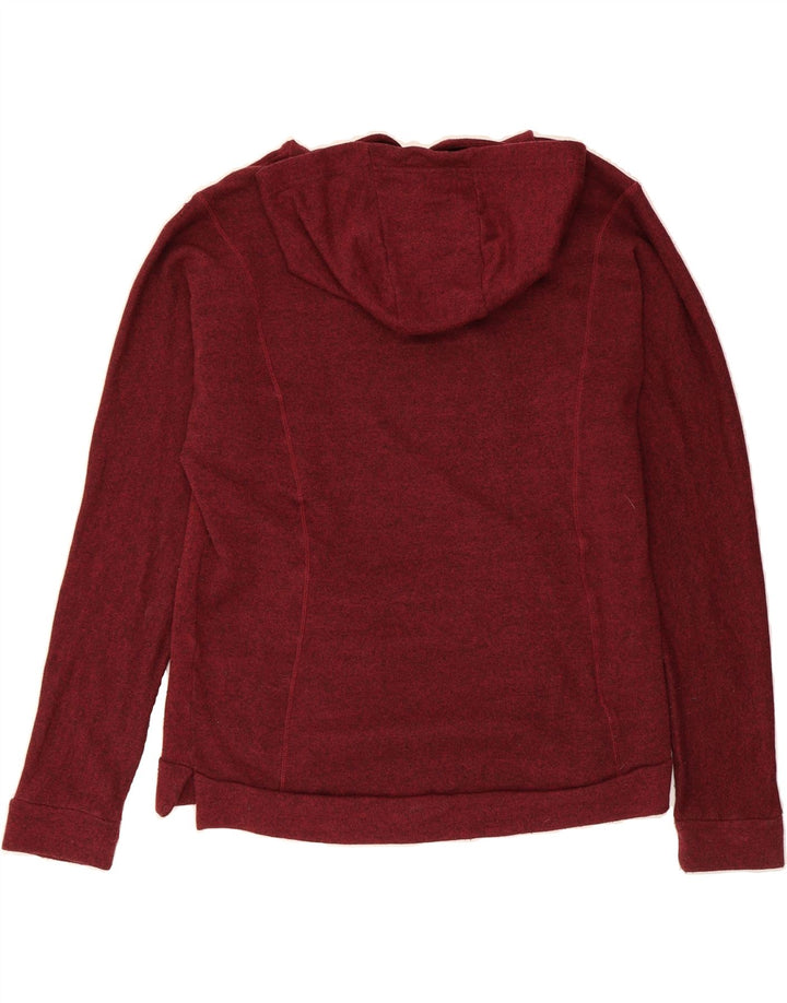 MOUNTAIN WAREHOUSE Womens Hoodie Jumper UK 12 Medium  Burgundy Flecked Vintage Mountain Warehouse and Second-Hand Mountain Warehouse from Messina Hembry 
