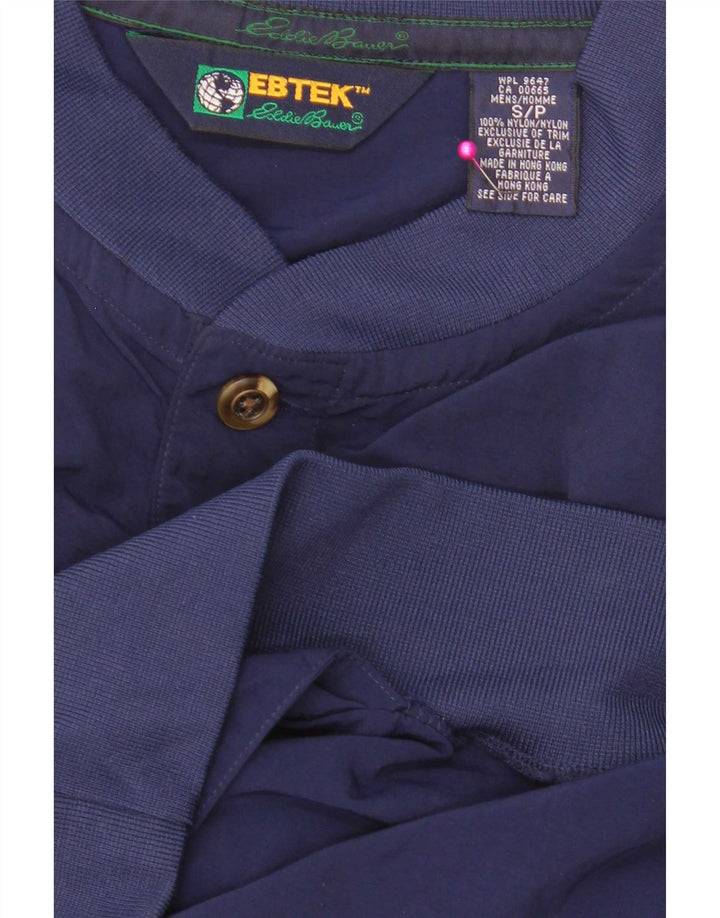 Eddie Bauer Mens Loose Fit Pullover Tracksuit Top Small Navy Blue